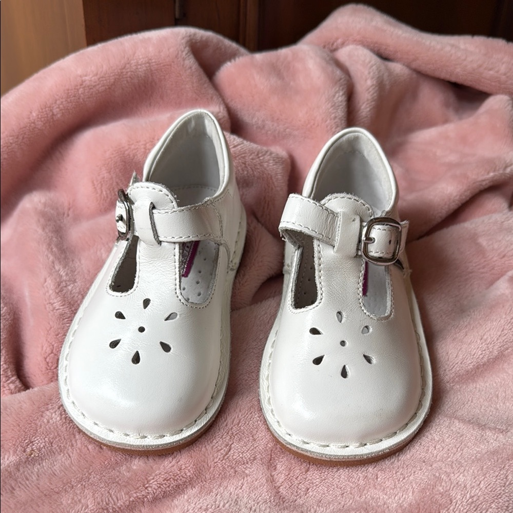 L’Amour classic white Mary Janes